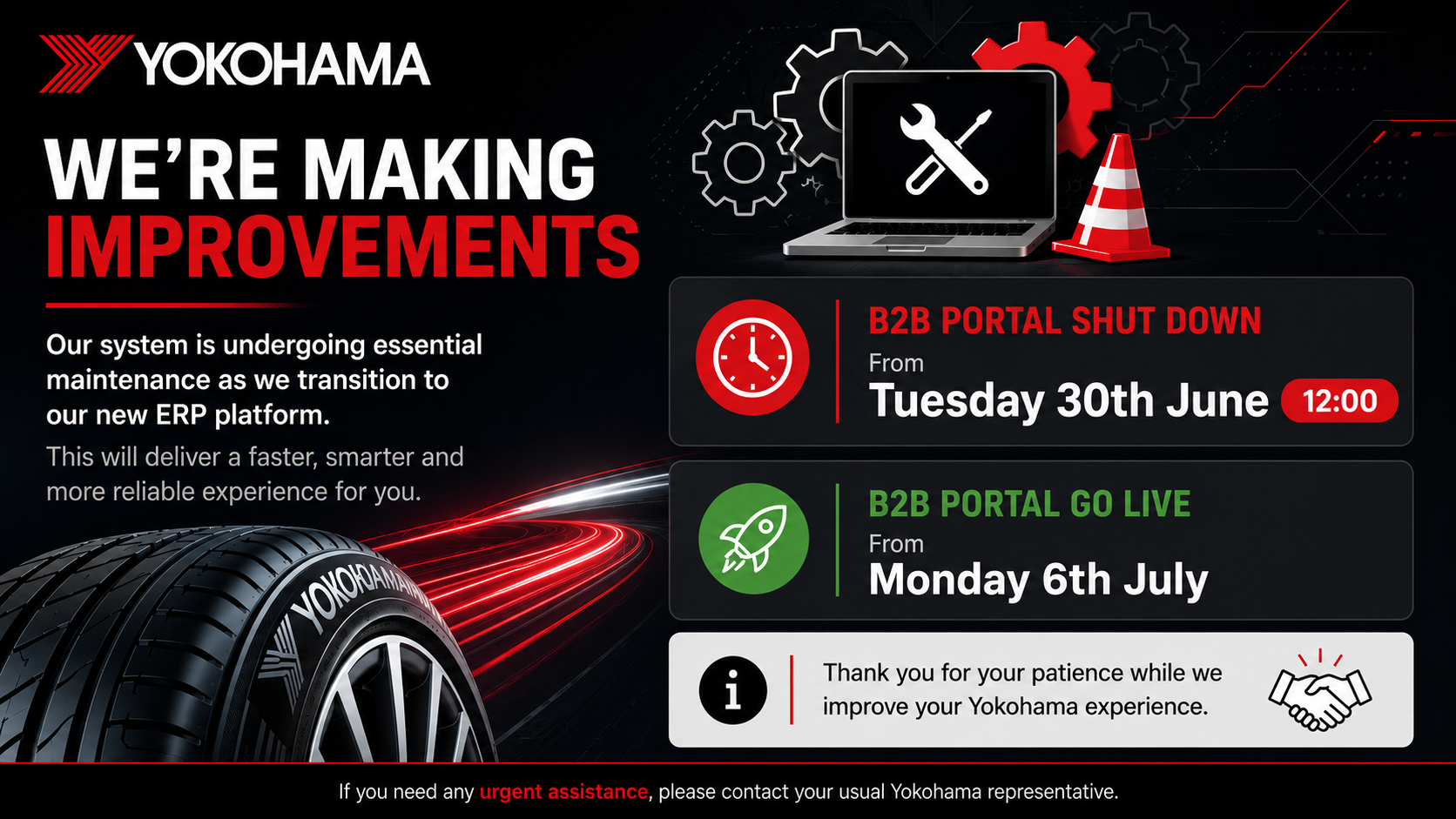Yokohama HPT Ltd is currently under scheduled maintenance. We will be back online on July 6, 2026.